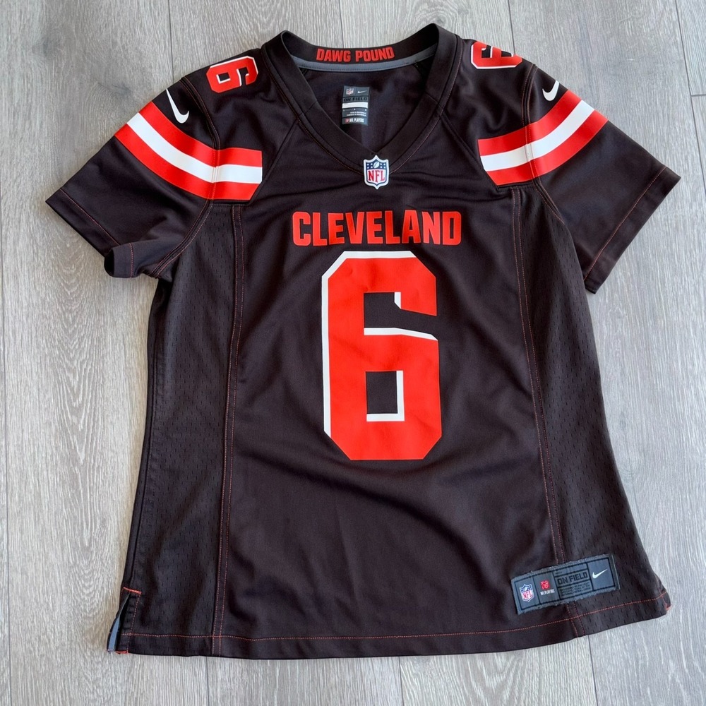 Nike‎ On-Field Womens Brown Cleveland Browns Baker Mayfield #6 Jersey Size L